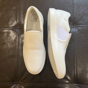 Armani Exchange White Shoes